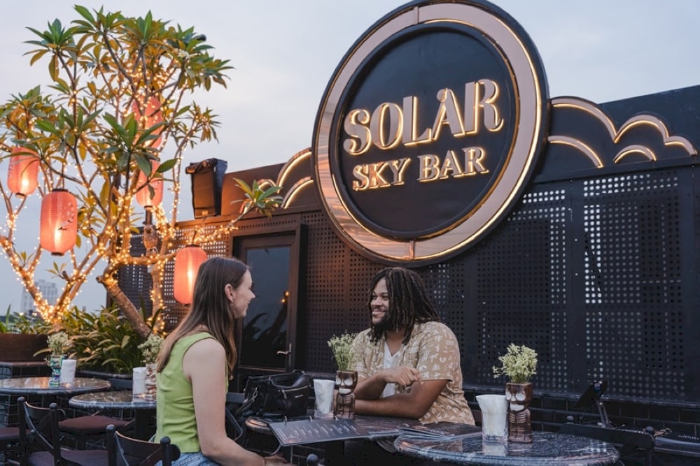 A perfect rooftop spot for unwinding